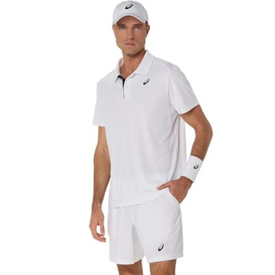 Asics COURT POLO Erkek Beyaz Kısa Kollu Tshirt 2041A340-100