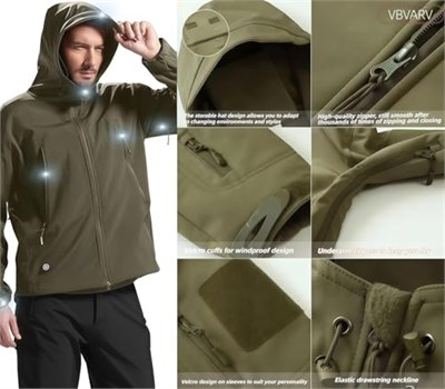 Askeri taktik erkek dövüş üniforması su geçirmez ordu savaş kıyafeti seti, kamuflaj softshell ceket, pantolon, av kıyafeti - Bedenler: S, M, L, XL, XXL
