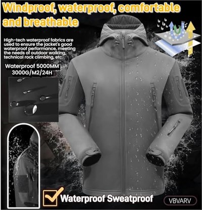 Askeri taktik erkek dövüş üniforması su geçirmez ordu savaş kıyafeti seti, kamuflaj softshell ceket, pantolon, av kıyafeti - Bedenler: S, M, L, XL, XXL
