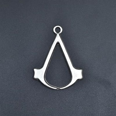 Assassins Creed Örme Zincir Kolye - Gümüş Kaplama - Erkek Kadın Kolye - No:1287