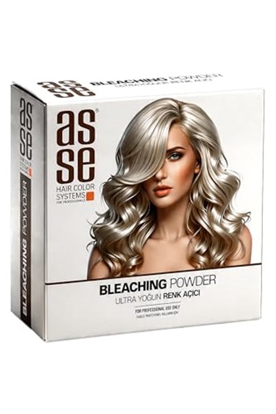 Asse Hair Colors For Professionals. Bleaching Powder - Ultra Yoğun Saç Renk Açıcı. Profesyonel Kullanım İçin. Ultra Bağ Güçlendirici Formülüyle 8 Tona Kadar Açma, Saçı Güçlendirir ve Korur