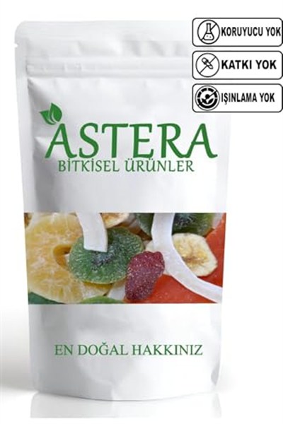 ASTERA 250 Gr Karışık Meyve Kurusu ( Mango - Kivi - Çilek - Hindistan Cevizi - Muz - Ananas )