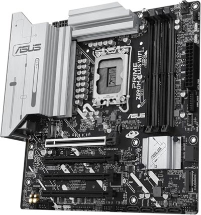 ASUS PRIME Z890M-PLUS WIFI Intel Z890 LGA1851 DDR5 8400 DP HDMI Type-C 3x M2 USB3.2 WiFi 7 + BT AURA RGB 2.5Gbit LAN mATX 10+1+2+1 Güç  - Seçenekler: Plus WiFi, PRIME Z790-P WIFI, PRIME Z890-P, P WiFi