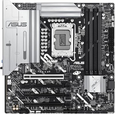 ASUS PRIME Z890M-PLUS WIFI Intel Z890 LGA1851 DDR5 8400 DP HDMI Type-C 3x M2 USB3.2 WiFi 7 + BT AURA RGB 2.5Gbit LAN mATX 10+1+2+1 Güç  - Seçenekler: Plus WiFi, PRIME Z790-P WIFI, PRIME Z890-P, P WiFi