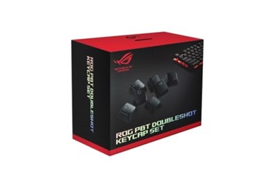 ASUS ROG PBT Doubleshot klavye seti (tuş kapakları, sağlam PBT, kısaltılmış şaft, orta yükseklikte profiller) çok renkli, tek beden