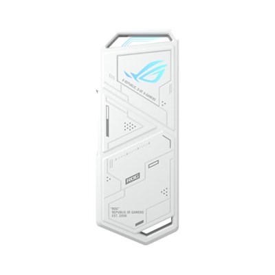 Asus Rog Strix Arion Beyaz M.2 Nvme SSD Kutusu—usb3.2 Gen2 Tip-C (10 Gbps), Çift Usb-Cden Cye ve Usb-Cden Aya Kablo