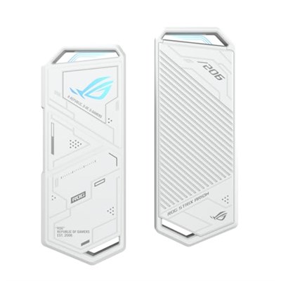 Asus Rog Strix Arion Beyaz M.2 Nvme SSD Kutusu—usb3.2 Gen2 Tip-C (10 Gbps), Çift Usb-Cden Cye ve Usb-Cden Aya Kablo