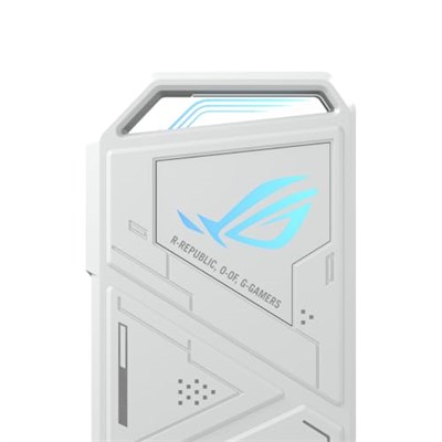 Asus Rog Strix Arion Beyaz M.2 Nvme SSD Kutusu—usb3.2 Gen2 Tip-C (10 Gbps), Çift Usb-Cden Cye ve Usb-Cden Aya Kablo