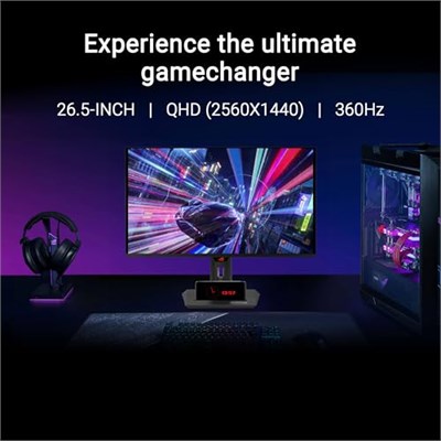 Asus Rog Strix OLED XG27ACDNG 26.5 Inç 360Hz 0.03MS 2k Qhd Adaptive Sync Qd-Oled Pivot Gaming Monitör