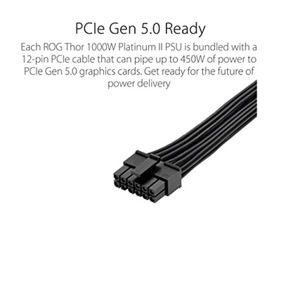 Asus ROG-THOR-1000P2-GAMING V2 1000W 80+ Platinum 135mm Full Modüler Gaming (Oyuncu) Power Supply
