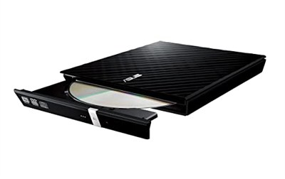 ASUS Sdrw-08D2S-U Lite - Windows Ve Mac Os Için Uyumlu Ömür Boyu Veri Yedeklemesi için M-Disc Desteği ile Taşınabilir 8X DVD Yazıcı, Siyah