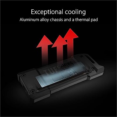 ASUS TUF Gaming AS1000 1TB Taşınabilir SSD— Sıvı ve Toz Koruması IP68, MIL-STD-810H, NTI Backup Now EZ software hediyeli - USB3.2 GEN2 Tip-C (10 Gbps), USB-Cden Cye kablo