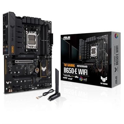 ASUS TUF Gaming B650-E WIFI AMD B650 AM5 DDR5 8000 DP HDMI 3x M2 USB3.2 WiFi 6E + BT AURA RGB 2.5Gbit LAN ATX TUF PROTECTION, Q-Design, Armoury Crate, Ana - Seçenekler: B650M-E AMD, TUF GAMING B650M-E