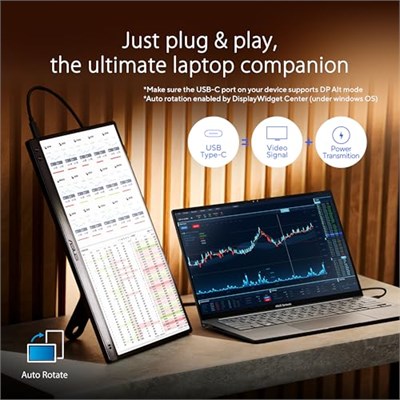 ASUS ZenScreen MB166CR 15.6 IPS 1920x1080 5ms USB-C Mat Ekran, 360 Derece Stand, Taşınabilir USB Monitör - Seçenekler: 15.6inc-60Hz-FHD, 14inc-60Hz-FHD...