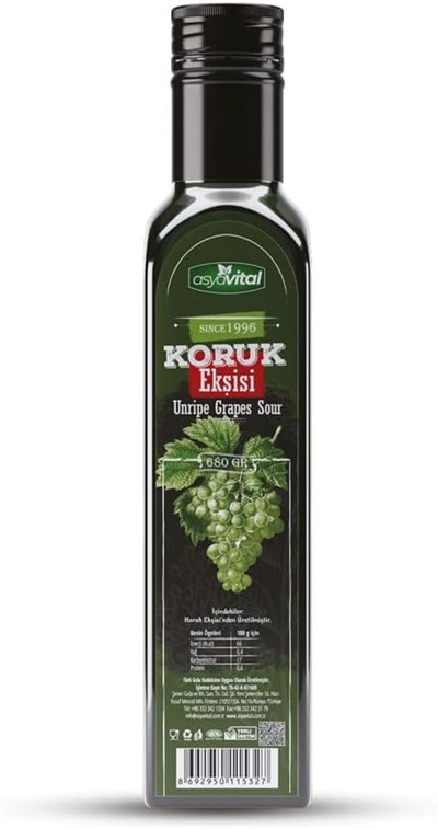 ASYA VİTAL KORUK EKŞİSİ 680 GR. CAM ŞİŞE