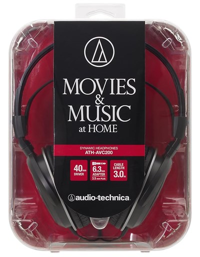 Audio-Technica ATH-AVC200 kapalı, dinamik kulaklık Siyah - Seçenekler: ATH-AVC200, ATH-AVC400