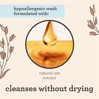 Aveeno Baby Günlük Nem Yumuşak Vücut Yıkama ve Şampuan Yulaf Özlü, 2si 1 Arada Bebek Banyosu Yıkama ve Saç Şampuanı, Yırtılmaz ve Paraben İçermez, Saç ve Hassas Ciltler için, Hafif Kokulu, 8 ml