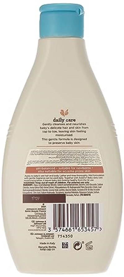 Aveeno Baby Hassas Ciltler İçin Günlük Bakım Saç ve Vücut Şampuanı 250 ml
