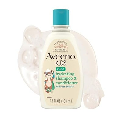 Aveeno Baby Kids 2si 1 Arada Nemlendirici Şampuan ve Saç Kremi 354ML