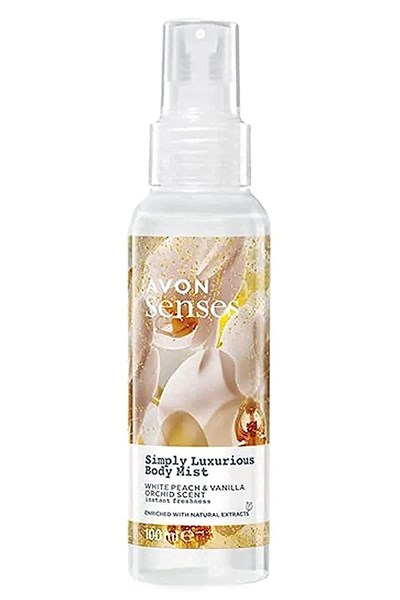 Avon Simply Luxurious Beyaz Şeftali ve Vanilya Orkide Kokulu Vücut Spreyi 100 Ml. - Seçenekler: Tekli, Üçlü Set, İkili Set