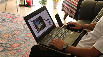 Axolotl Supply Telefon Ve Tablet Bölmeli Minderli Laptop Sehpası Notebook Bilgisayar Çalışma Masası