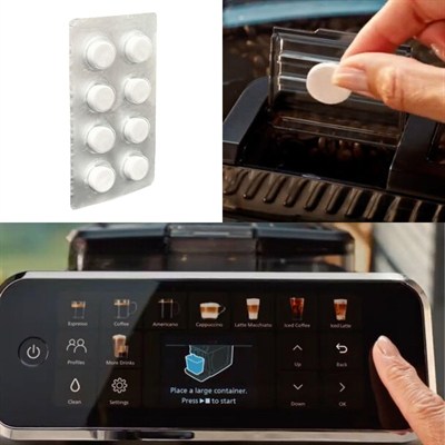 AXOR OTOMATİK KAHVE MAKİNESİ TABLETi 8 Lİ 1,5 GR Kahve Makinesi temizleme tableti,kahve yağı çözücü otomatik kahve makineleri için.
