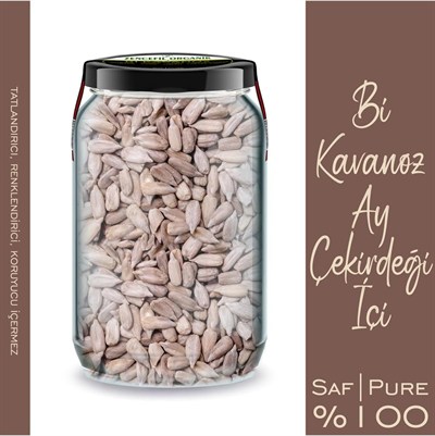 Ay Çekirdeği İçi Bi Kavanoz 660 CC. Cam Kavanozda Çiğ Çekirdek İçi