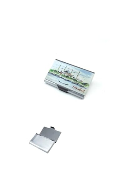 Ayasofya Cami Baskılı Baskılı Alüminyum Kartvizitlik Kapaklı Kartlık (1 ADET) (EBAT: 9,5 cm x 6 cm x 1,2 cm) PRS-MKA