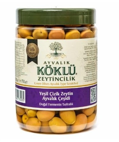 Ayvalık Yeşil Çizik Zeytin 1000cc