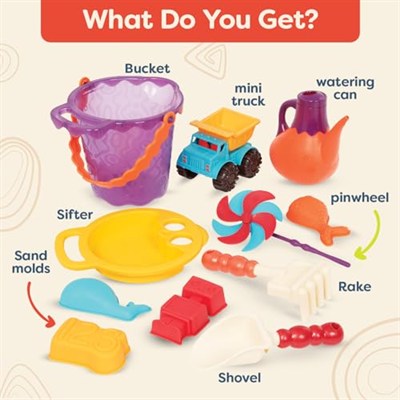 B. Toys 44195 – Ready Beach Bag, plaj Domates