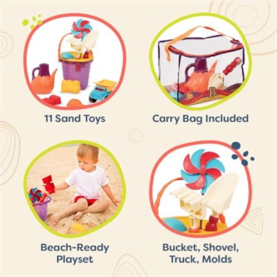 B. Toys 44195 – Ready Beach Bag, plaj Domates