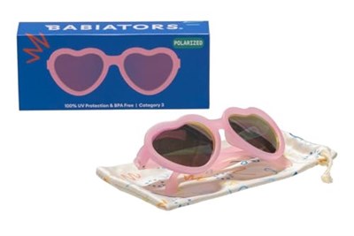 Babiators Polarize Heart Güneş Gözlüğü Frosted Pink 6+ Yaş