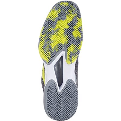 Babolat Erkek Jet Tere Clay Tenis Ayakkabısı Kum Yeri Ayakkabısı Koyu Gri - Neon Yeşili