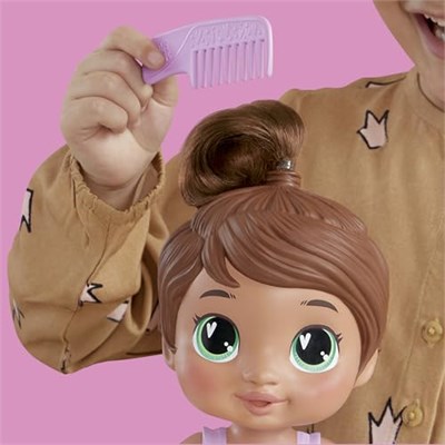 Baby Alive Şampuanla ve Sarıl Sophia Sparkle Kahverengi Saçlı Oyuncak Bebek 28 cm Suda Oynanabilir Oyuncak Bebek Oyun Seti, 3 Yaş ve Üzeri Kız ve Erkek Çocukları İçin Oyuncaklar