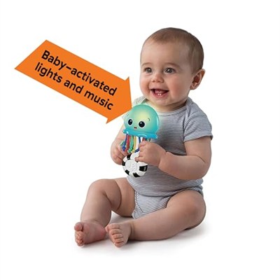 Baby Einstein 10800 Ocean Glow Sensory karıştırma kabı oyuncak, mavi