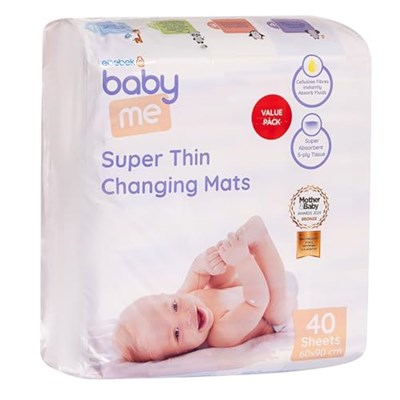 Baby Me Süper İnce Alt Değiştirme Örtüsü 60x90 cm 40 Adet