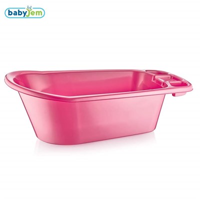 Babyjem Bebek Şeffaf Banyo Küveti (Pembe Desenli)