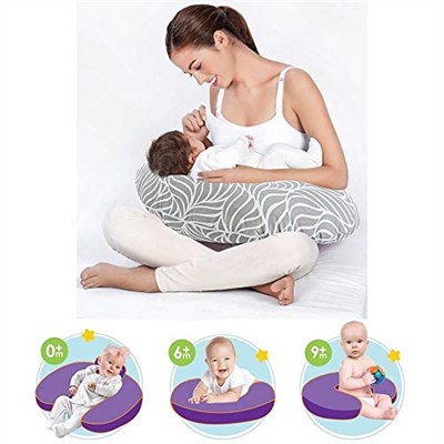 Babyjem Boze Emzirme Ve Destek Minderi 082 Yeni Mavi Yonca Gri 8681049220820