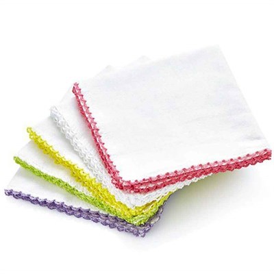 Babyjem Penye Ağız Bezi (Beyaz, 20x20cm, 10lu) - Seçenekler: 20x20, 28x28