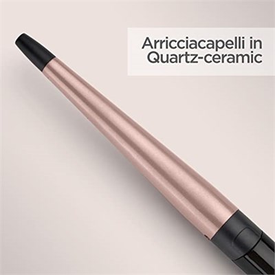 BaByliss Saç Maşası Rose Quartz, 210 Derece, 13mm Gövde, Kuvars-Seramik Kaplama, 6 Dijital Isı Ayarı, C454E