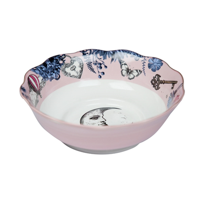 Baci Milano Allegria Pembe Desenli Salata Kasesi  Ø 26 cm, H 11 cm