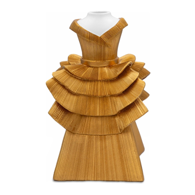 Baci Milano Atelier Gisele Kırmızı Elbise Formunda İçi Cam Difüzör ve Vazo H. 21 cm