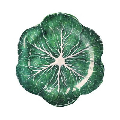 Baci Milano Botanica Çiçek Desenli Melamin Pembe Büyük Servis Tabağı 40,5 cm