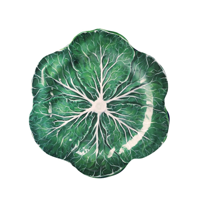 Baci Milano Botanica Çiçek Desenli Melamin Beyaz Servis Tabağı 28 cm