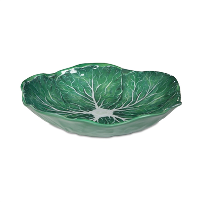 Baci Milano Botanica Çiçek Desenli Melamin Mercan Rengi Salata Kasesi 34 cm