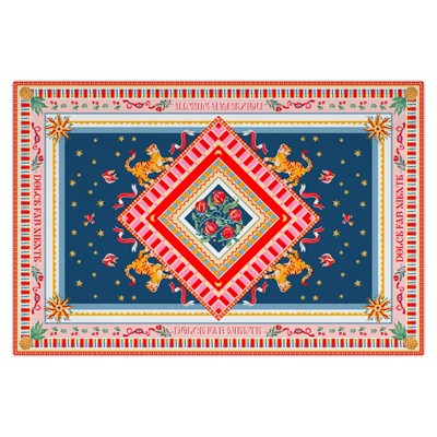 Baci Milano Dolce Far Niente Desenli Renkli Desenli Masa Örtüsü 160 x 240