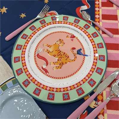 Baci Milano Dolce Far Niente Kaplan Desenli Emaye Supla Ø 33 cm