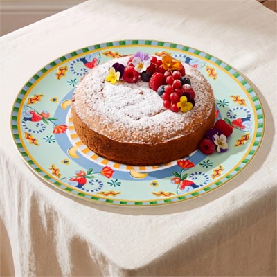 Baci Milano Dolce Far Niente Nar Desenli Porselen Servis Tabağı / Supla 32 cm