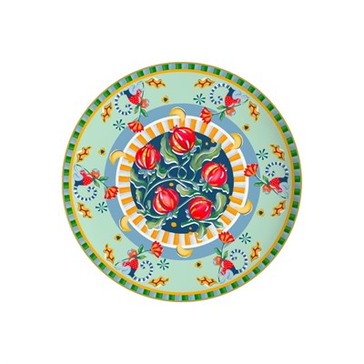 Baci Milano Dolce Far Niente Nar Desenli Porselen Servis Tabağı / Supla 32 cm