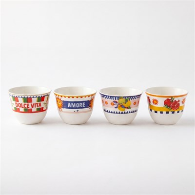 Baci Milano Dolce Vita 6’lı Arabic Cup 6 cm Porselen